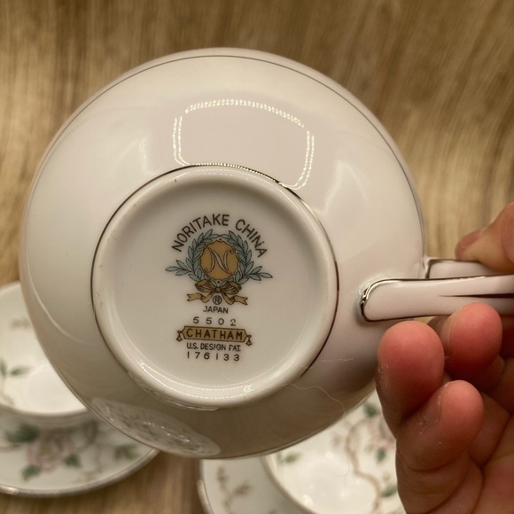 1 NORITAKE CHINA JAPAN 5502 CHATHAM CUP TEA AND SAUCER - Picture 5 of 14
